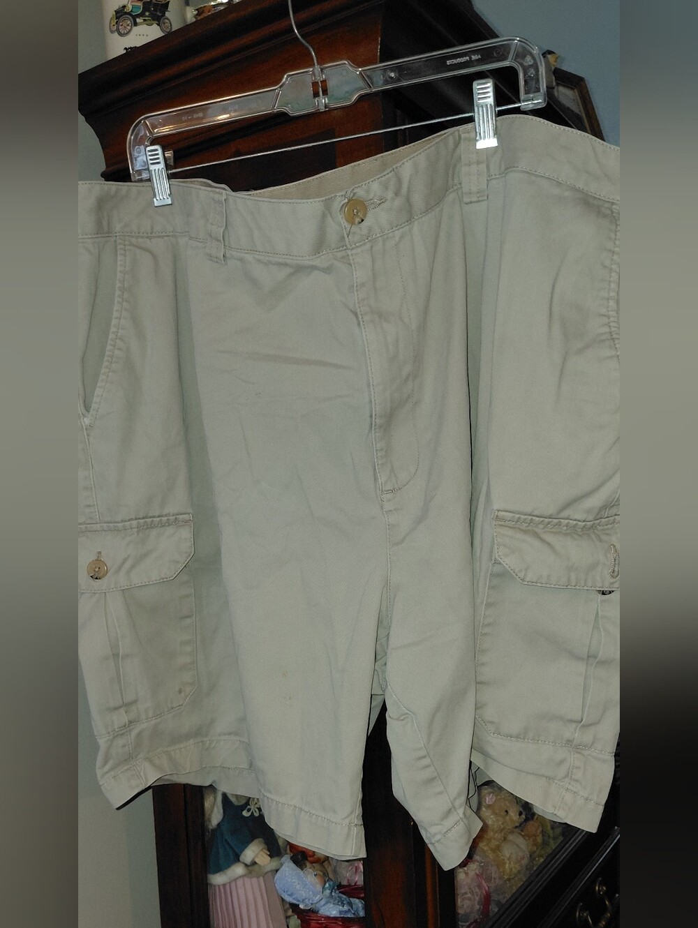 Big Men's Cargo Shorts - Tan Lightweight Everyday Shorts